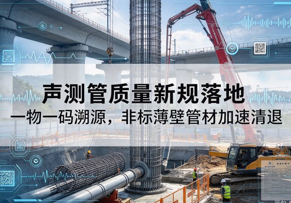 青川声测管质量新规落地，一物一码溯源，非标薄壁管材加速清退